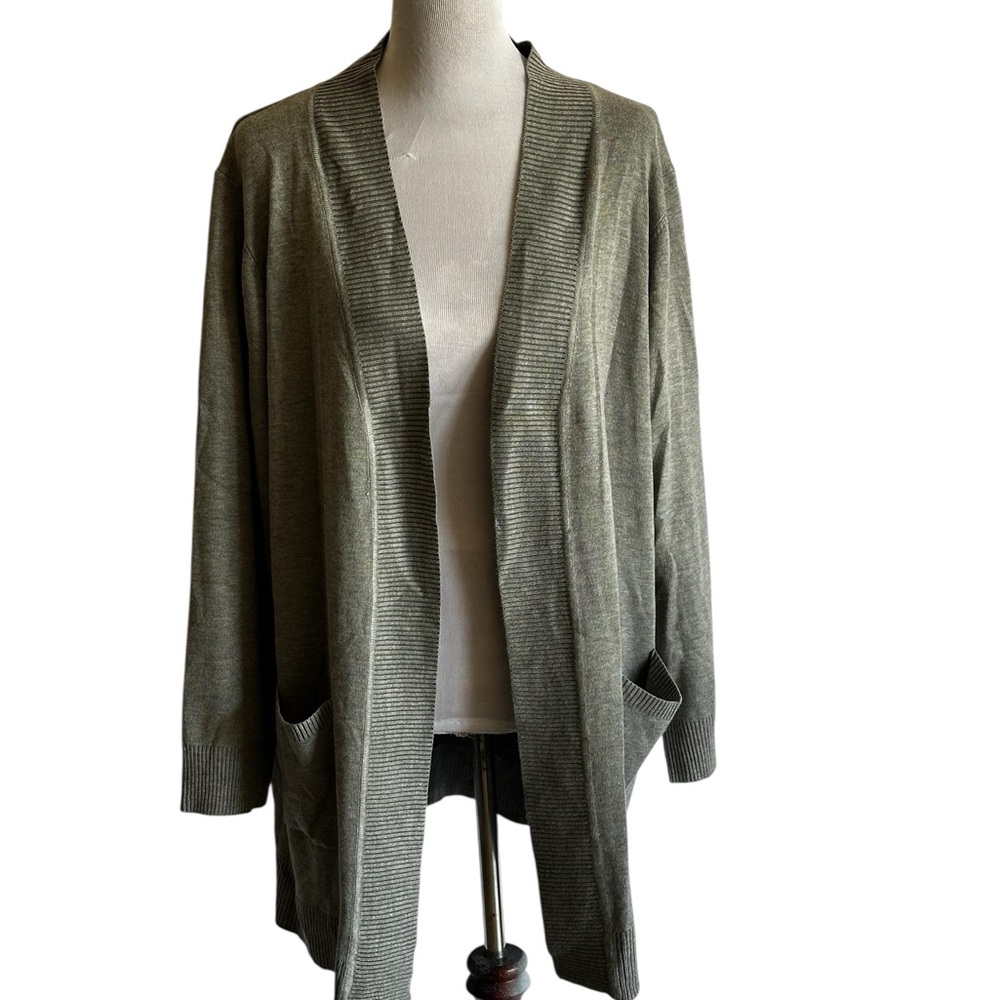Love Forever Grey Open Cardigan, Oversized,Soft Texture minimalist, Cozy